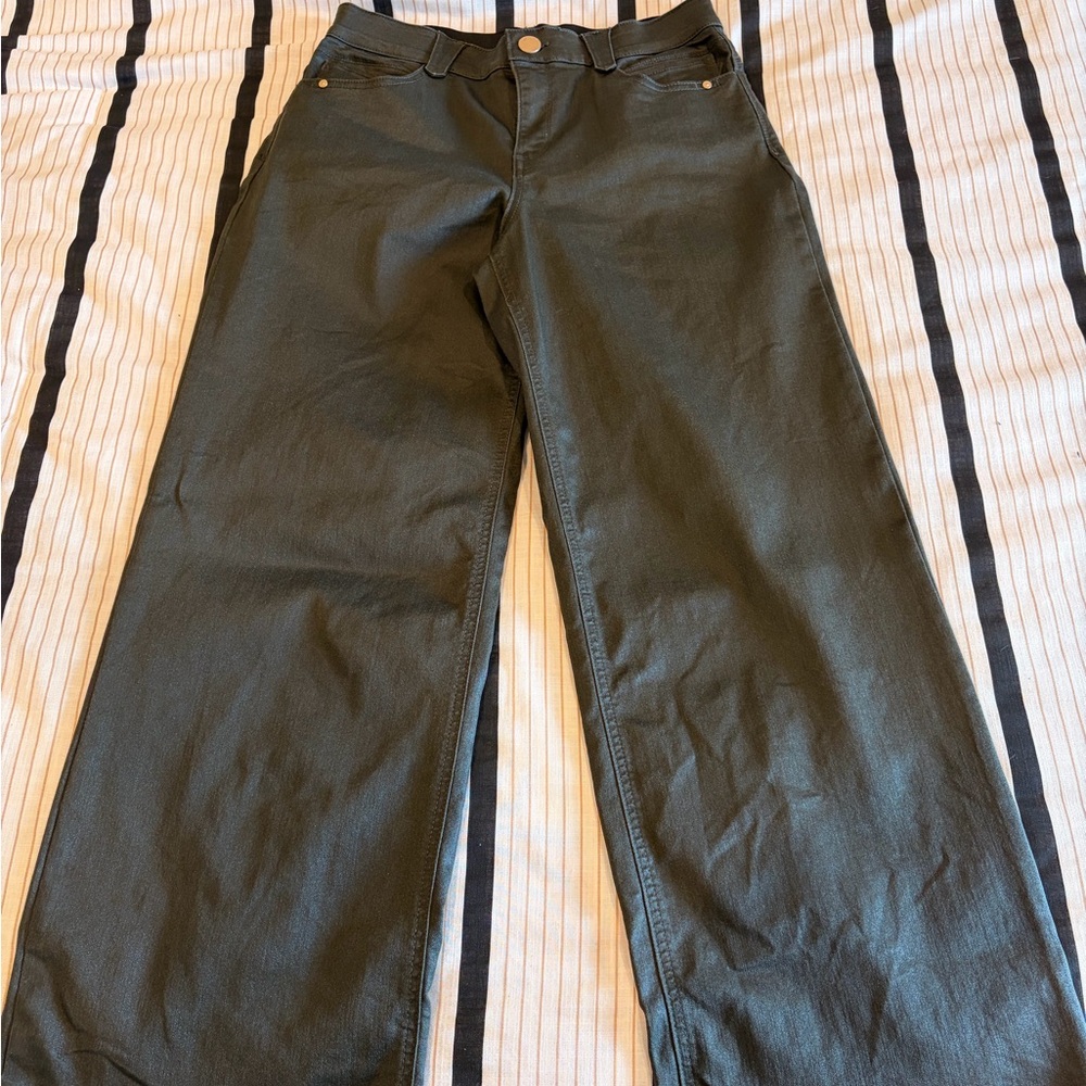 Democracy Coated High-Rise Pants
